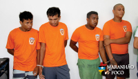 Bando acusado de assaltos e homicídios é apresentado na SSP em São Luís