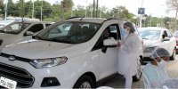 Vacinação drive-thru contra Covid-19 e Influenza é realizada no Maranhão