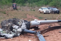 Helicóptero cai em fazenda e mata piloto no Maranhão